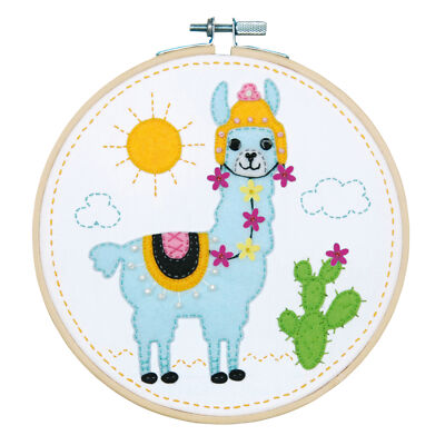 Vervaco Filz-Handwerks-Kit Mit Rahmen: Llama