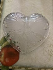 Gotham Holiday Cardinal Glass Heart Dish