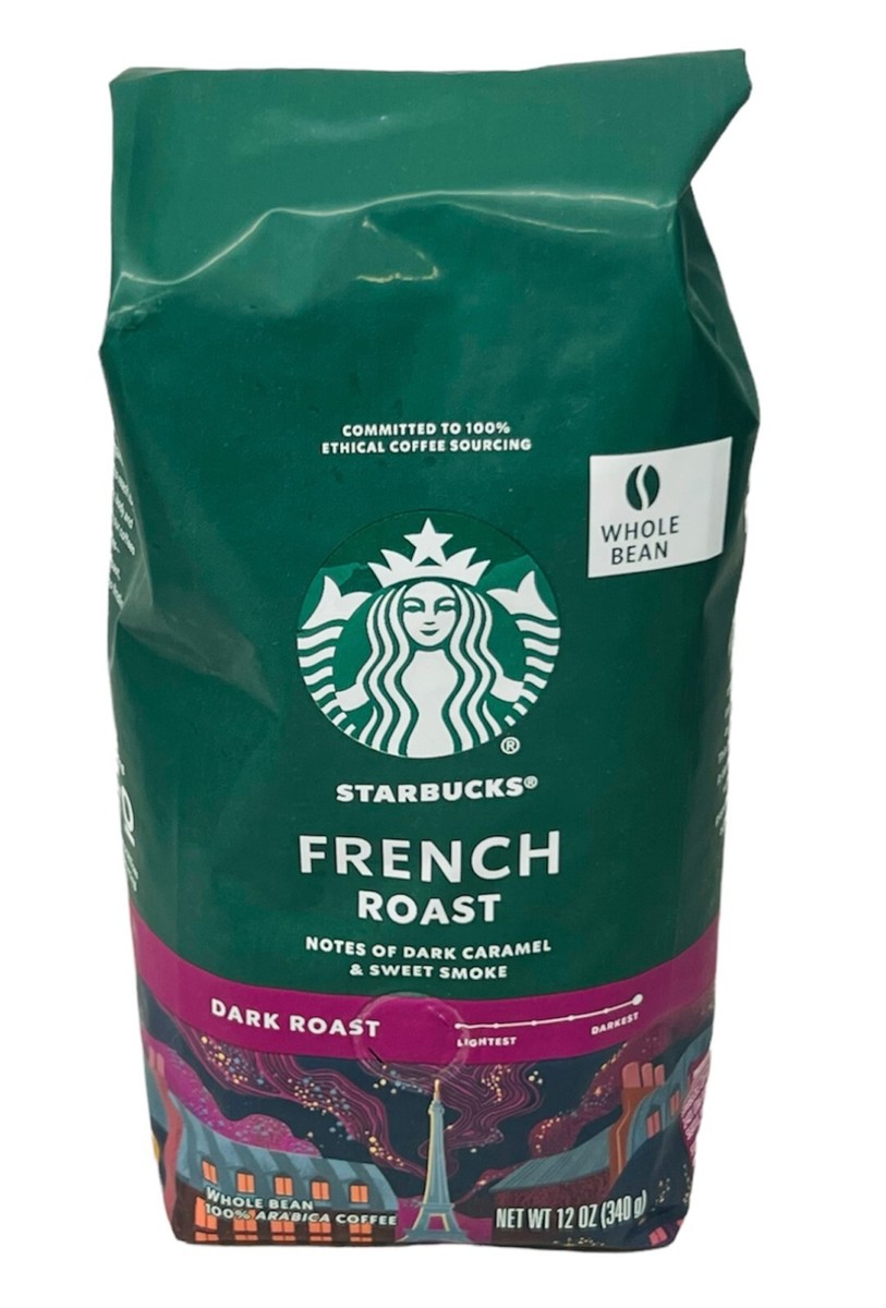 Starbucks French Roast Dark Roast Whole Bean Coffee 12 oz | eBay