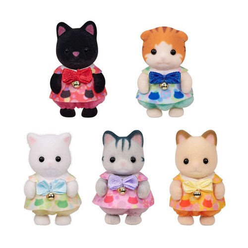 Sylvanian Families Gather! Baby Set - Cats - Calico Critters From Japan