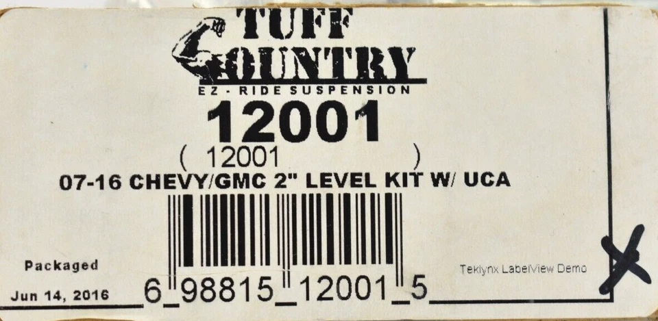 Tuff Country 12001 2" Leveling Kit - 07-19 Chevrolet Silverado GMC Sierra 1500 - Image 2 of 2