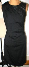 New Womens NWT $475 Halston Heritage Sleeveless Leather Black Dress 4 Designer 