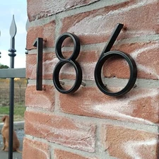 House Number for Outdoor, Mailboxes Number, Address Sign Metal Exterior Decor