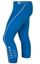 Ethika Mens Athletic Activewear 3/4 Subzero Performance Tights Blue Size Medium