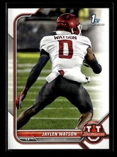 2021-22 Bowman University #76 Jaylen Watson Washington State Cougars