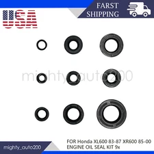 Engine Oil Seal Kit For Honda XL600 XL600R XR600 XR600R 9 Pcs seals