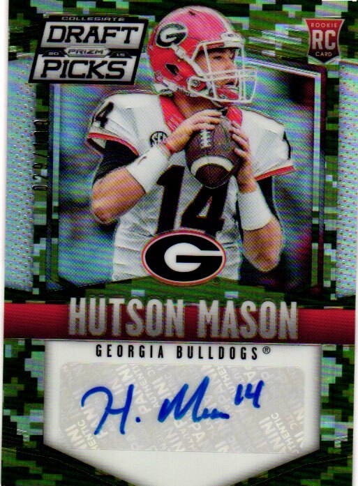 2015 Panini Prizm Collegiate DP #191 Hutson Mason Autographs Prizms Camo #/199