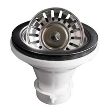 Karran 4-1/2 in. Kitchen Sink Basket Strainer in Stainless Steel
