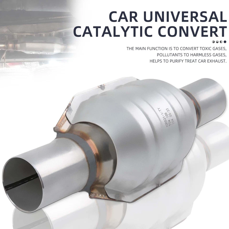 Convertidor catalítico de entrada/salida de 2" con protector térmico EPA para Toyota Prius 1,8 L Foto 3 de 4