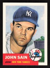 1991 Topps Archives 1953 #119 John Sain New York Yankees