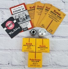 Vtg Kodak Lot Filters/Guide 35 Mm Undeveloped Film  Camera Manual