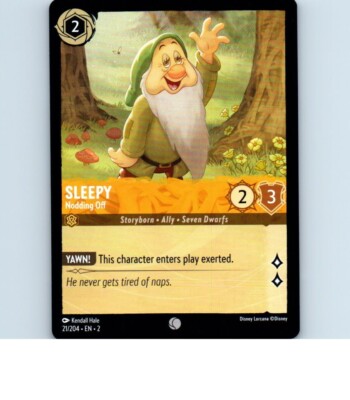 Sleepy 21/204 Disney Lorcana Trading Card | eBay Sleepy 21/204 Disney Lorcana Trading Card | eBay