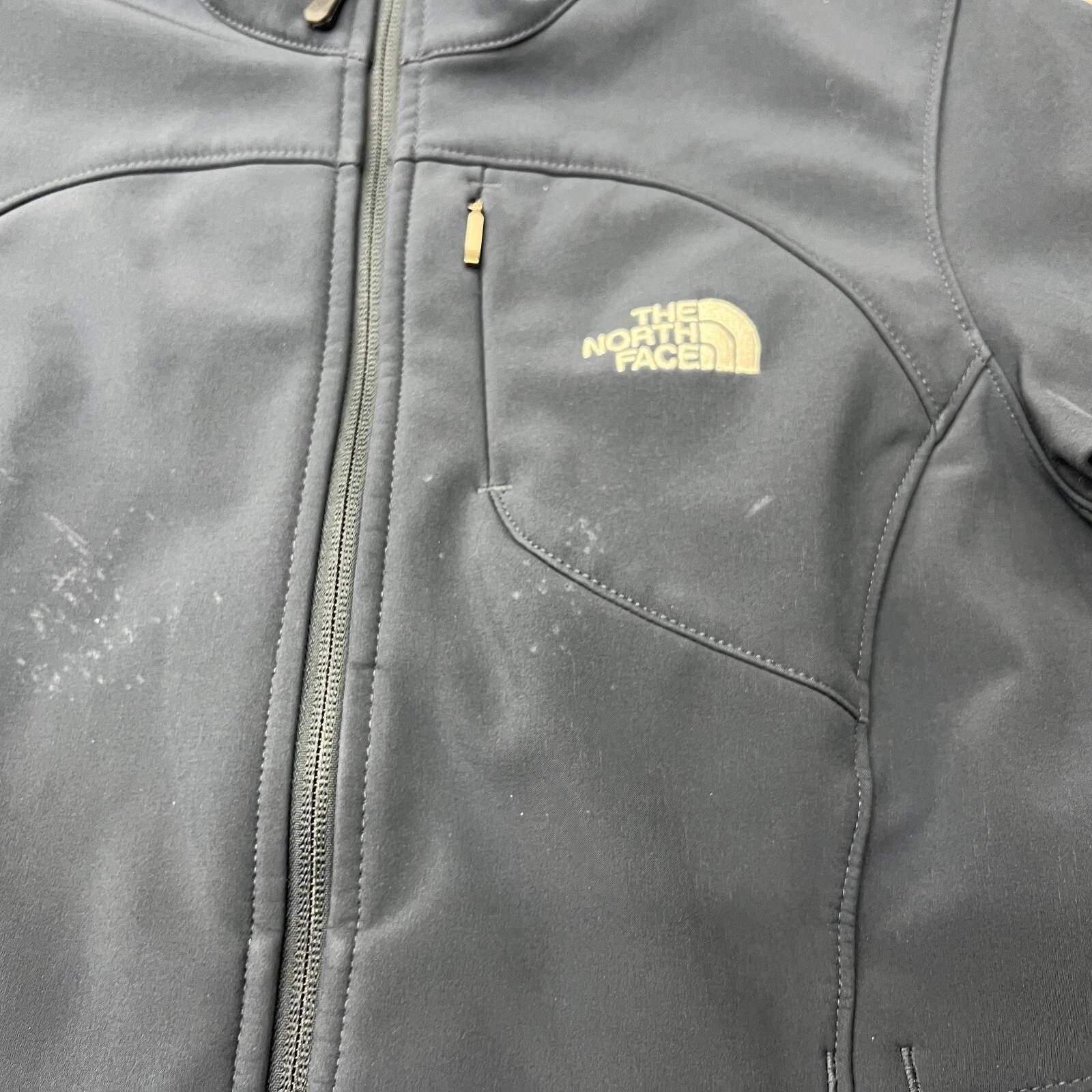 north-face windbreaker lined pockets jacket