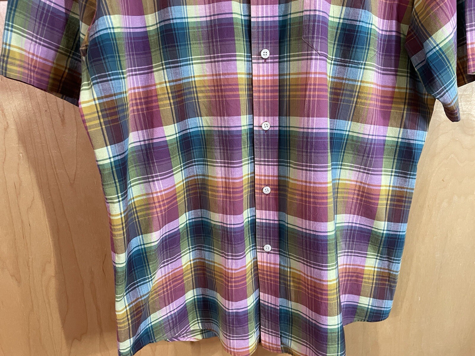 Surf Pendleton Plaid Button Down Short Sleeve Cas… - image 3