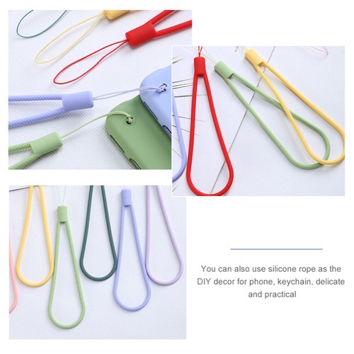 7 Pcs Braided Silicone Lanyard Hand Hanging Strap -lost Case - Photo 8 sur 12