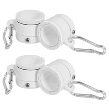 4PCS Flag Pole Clip Mounting Rings with Clip Flagpole Fittings Rotating Rings