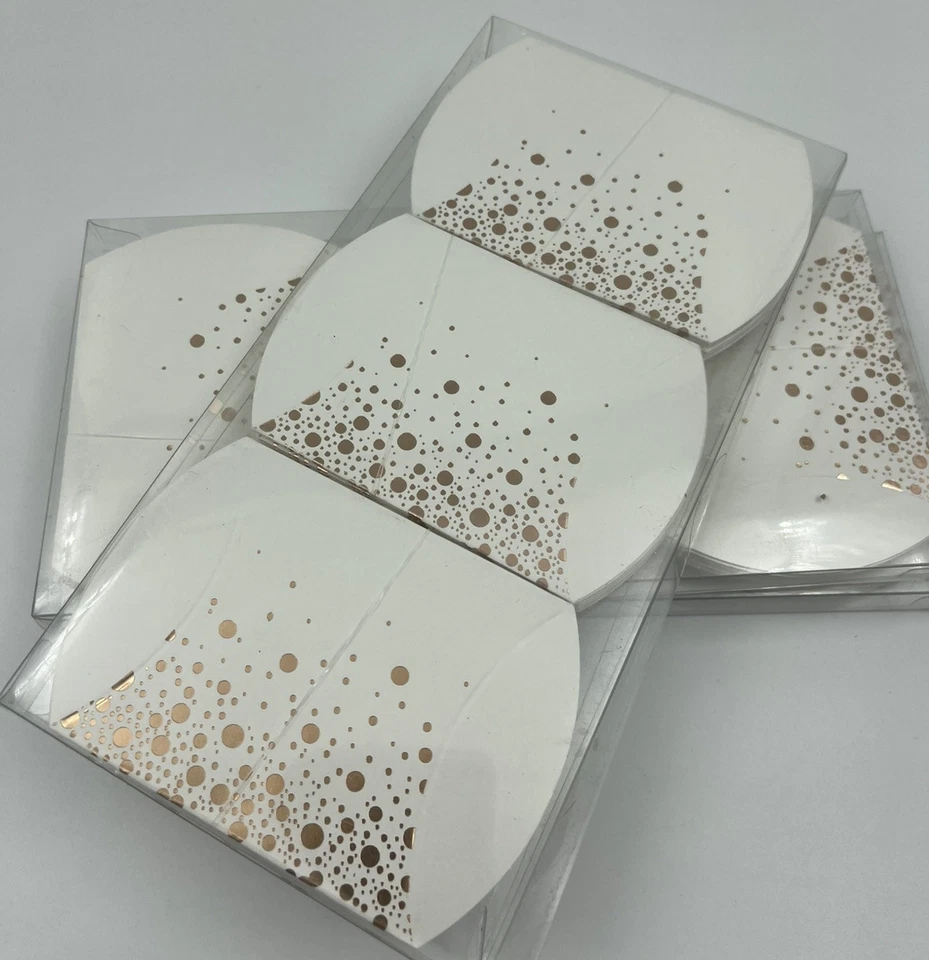 Paquete de 3 50 almohadas de lunares de lámina de oro rosa caja de regalos boda fiesta de cumpleaños Foto 2 de 2