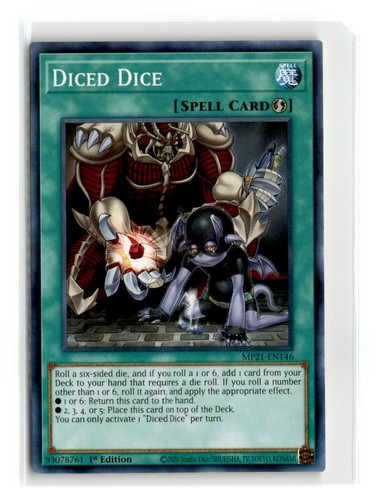 Diced Dice Spell Card Common Yugioh MP21-EN146 | eBay Diced Dice Spell Card Common Yugioh MP21-EN146 | eBay