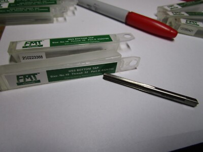 Bottoming Tap 10-32 HSS 4 Flute H3 QTY 2