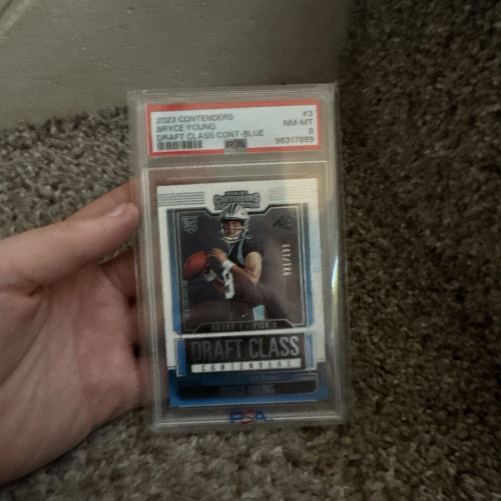 Bryce Young Panini Contenders Draft Class Contenders #3 Blue