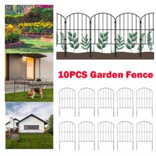 10X Metal Garden Fence Heavy Duty Animal Barrier Border Stop Foxes Chicken Dogs
