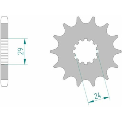 Standard Stahlritzel vorne 24601 - 530 AFAM 24601-18 GPZ ZZR