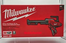 Milwaukee M12 10-Ounce Caulk And Adhesive Powered Gun - Tool Only 2441-20 12V