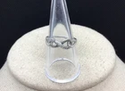 Vintage Sterling Silver 925 Diamond Ring Sz 7.75 P54