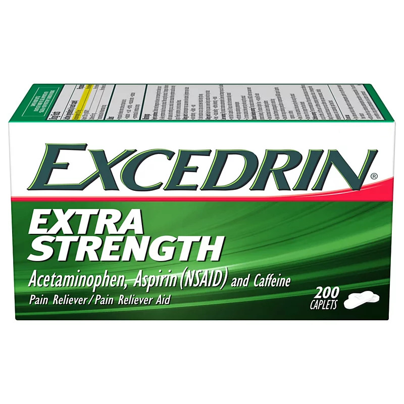 Excedrin Extra Strength Pain Reliever, 200 Caplets
