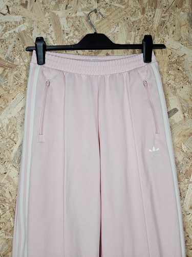 Womens Adidas Originals Beckenbauer Pastel Pink Track Pants Size Small 8-10 - Picture 2 of 5