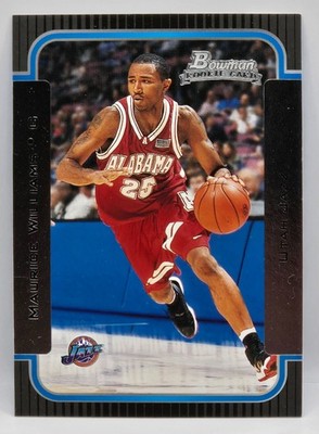 03-04 Bowman Maurice Williams Rookie Card (Utah Jazz) #117