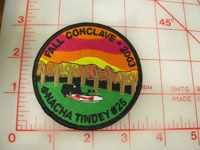 OA Lodge 25 NACHA TINDEY collectible 2003 Fall Conclave patch (bO)