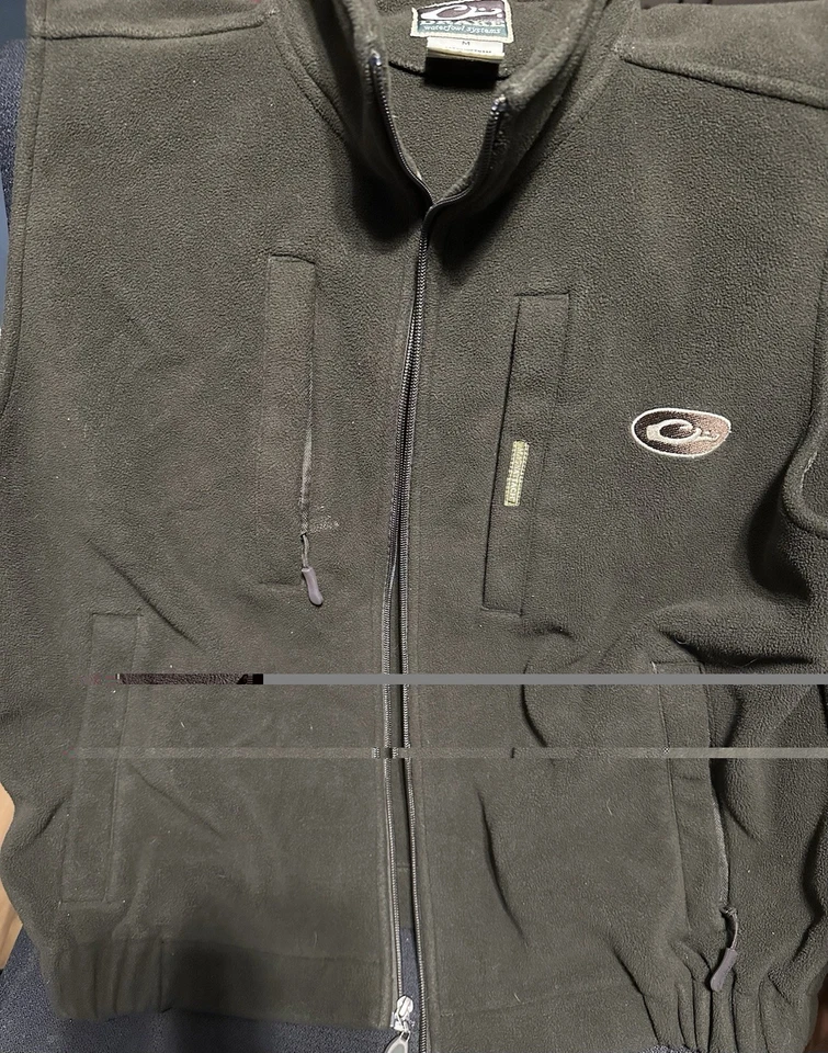 Drake Waterfowl MST Solid Windproof Layering Vest Men's Medium Hunter Green - Image 2 of 4