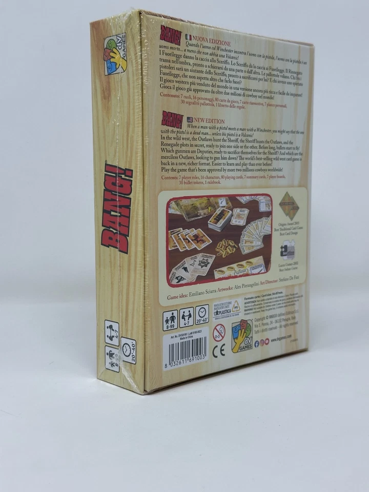 全新 Bang! Wild West Strategy 纸牌游戏第 4 版 - dV 游戏 Emiliano Sciarra — 第 2/2 张图片