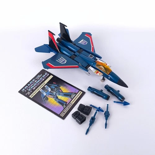 Transformers G1 Thundercracker Complete Vintage Decepticon Jet + Instructions