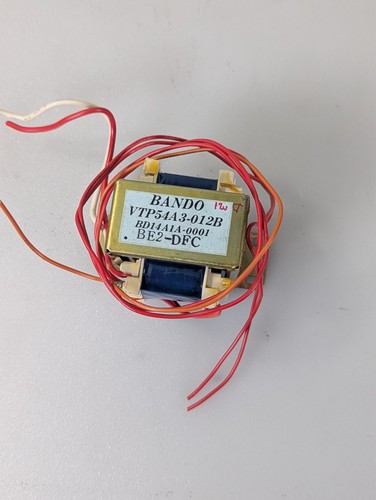 JVC KD-V33J Stereo Cassette Deck Power Transformer 12V CT or 24V end to end