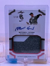 2016 Leaf PG National Showcase Patch AUTO Red SP #PA-MS1 Mitchell Stone 01/10