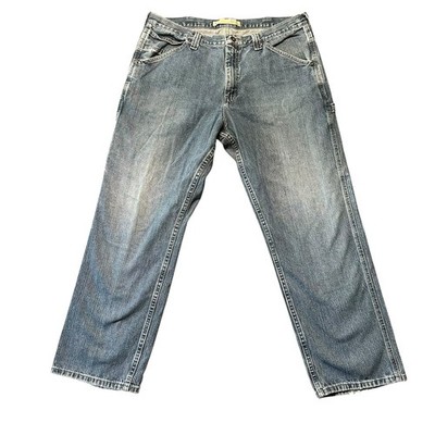 Lee Dungarees Carpenter Jeans Mens 36x30 Blue Utility Workwear