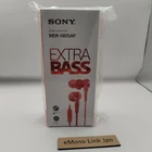 Sony MDR-XB55AP R Extra Bass In-Ear Headphones with Remote & Mic Red New