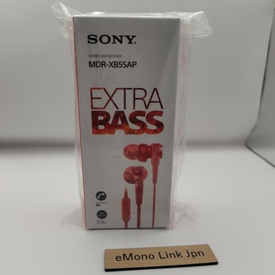 Sony MDR-XB55AP R Extra Bass In-Ear Kopfhörer mit Fernbedienung & Mikrofon Ro...