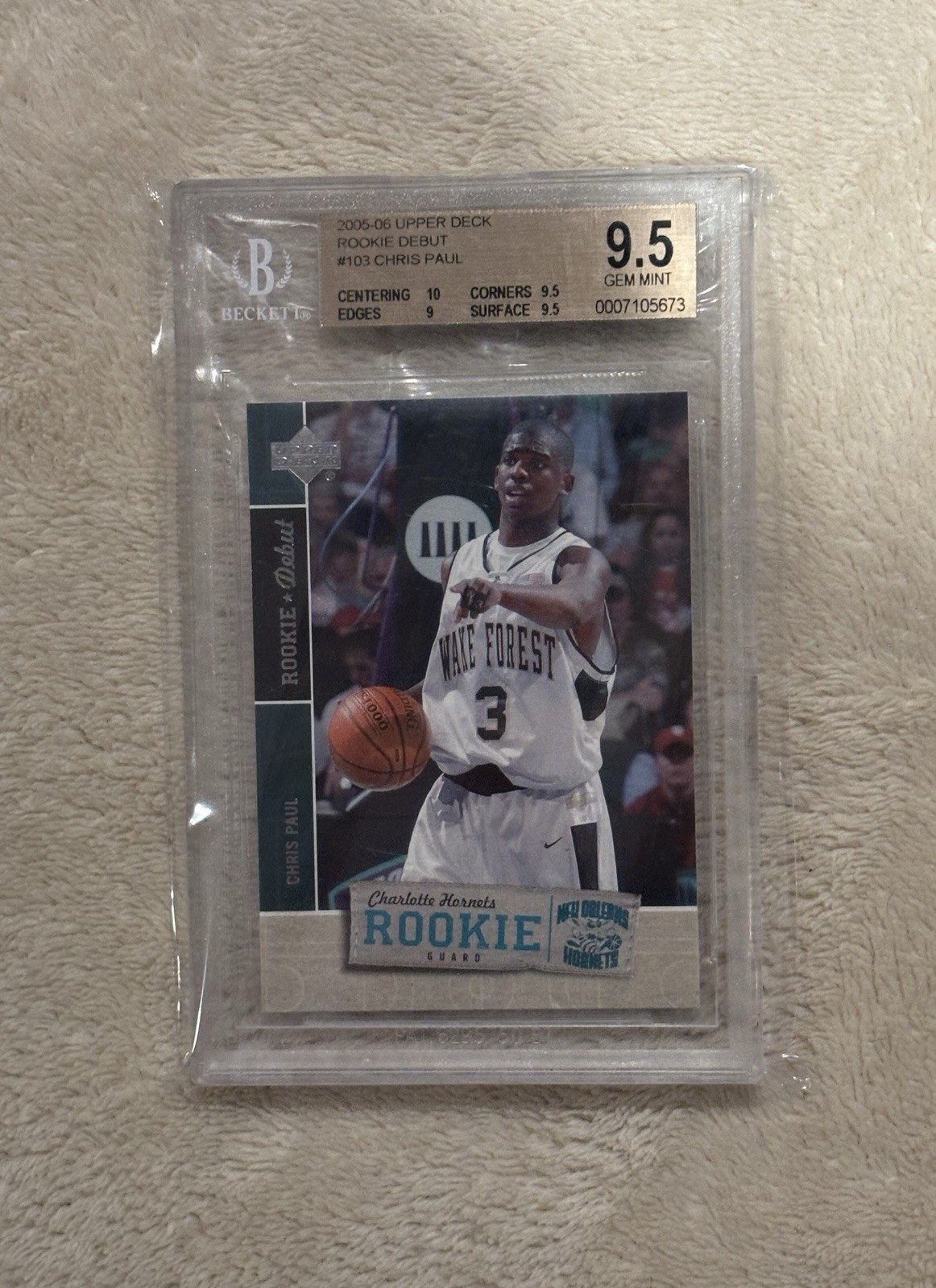 2005-06 Upper Deck Rookie Debut - Rookie Chris Paul #103 (RC) (PSA 10)