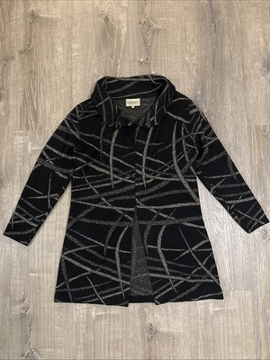 Intiwara Baby Alpaca Wool Open Cardigan Tribal Geometric Hand Made Bolivia S
