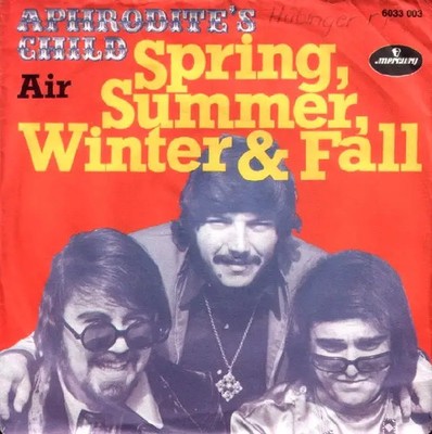 Aphrodites Child Spring Summer Winter And Fall Vinyl Single 7inch NEAR MINT