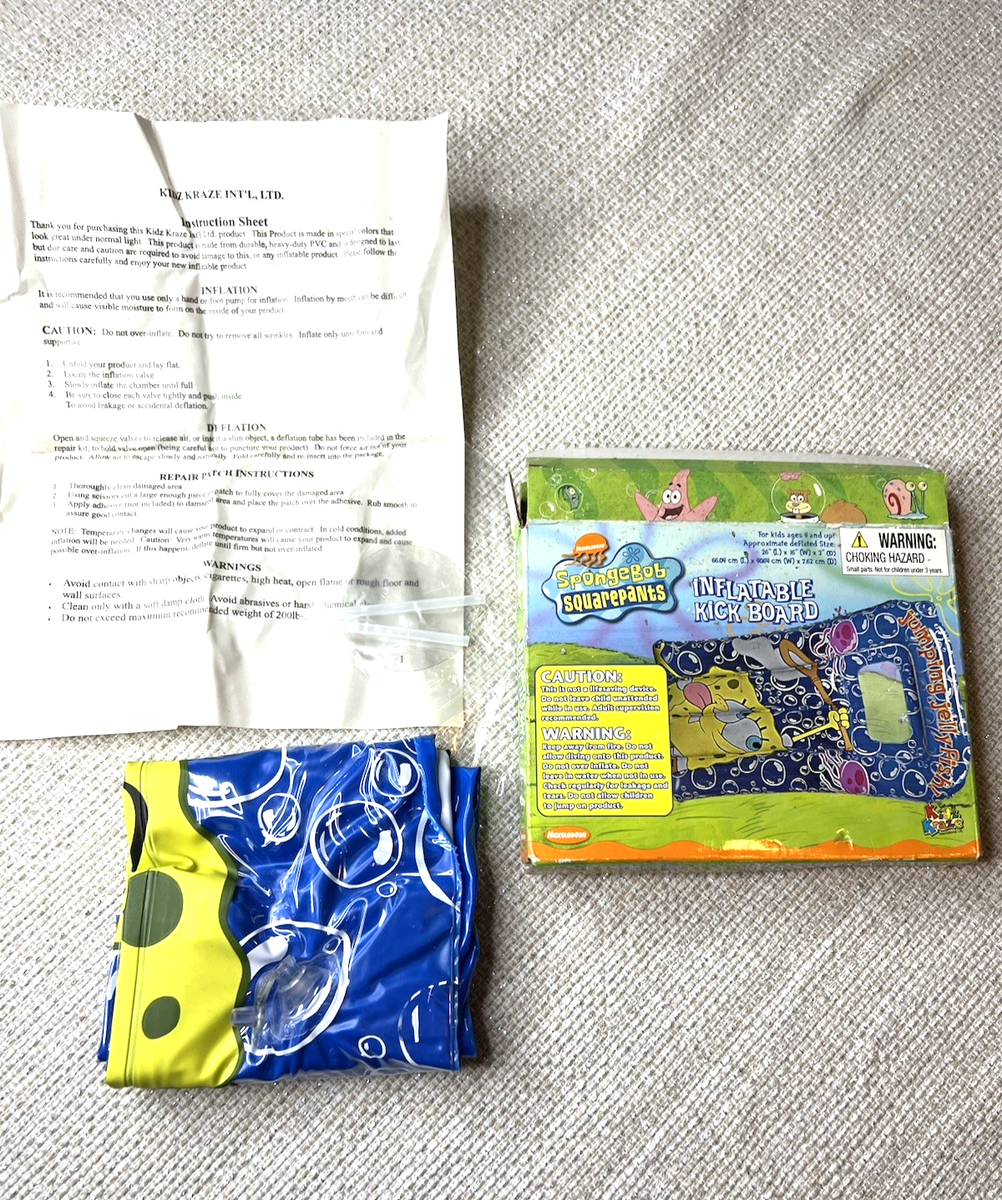 2003 Vintage Spongebob SquarePants Nickelodeon Inflatable Kick