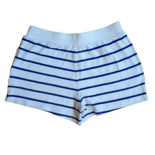 Polo Ralph Lauren Shorts Girls 16 White Striped Terry Pull-On Sweat Lounge