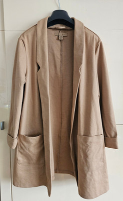 Amisu Damen Mantel Gr. 42 Beige
