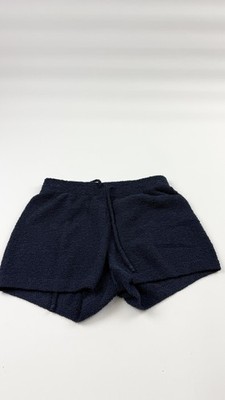 Uniqlo Terry Cloth Lounge Shorts Womens Medium Blue Cozy Soft Towelling Fleece