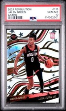2021 PANINI REVOLUTION #115 JALEN GREEN ASTRO PSA 10