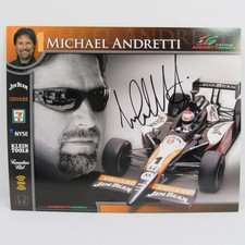 Michael Andretti Signed Hero Card #1 Vonage Jim Beam Honda Andretti Green Racing