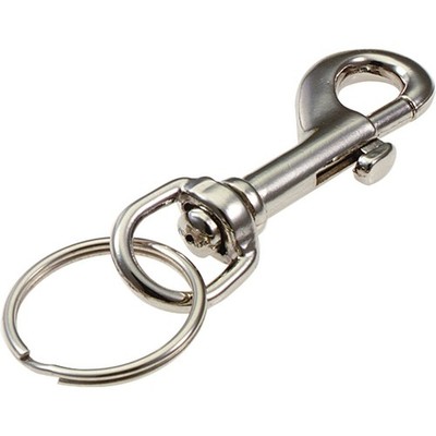 Lucky Line Nickel-Plated Steel 1-1/8 In. x 3-1/8 In. L. Key Chain 45101 Lucky
